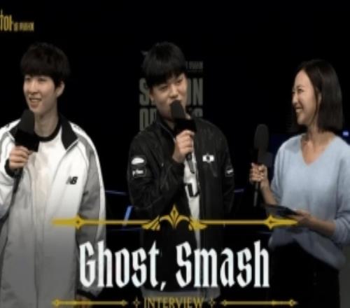 Ghost：原本打算赢的时候去摸Ruler头，可惜输了没能摸到