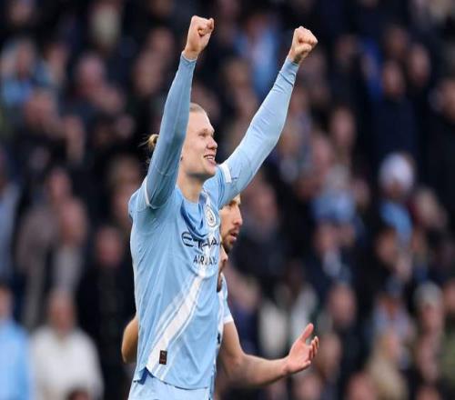 30！哈兰德独造3球，一战超越C罗，曼城豪取7连胜，英超榜首易主