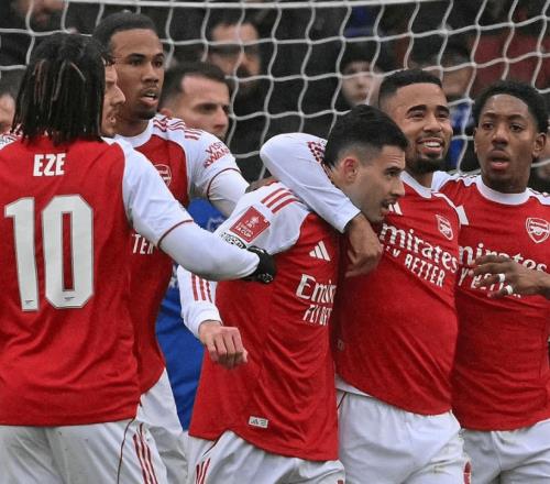 9场不败！阿森纳41逆转英冠队进足总杯32强马丁内利戴帽+中柱