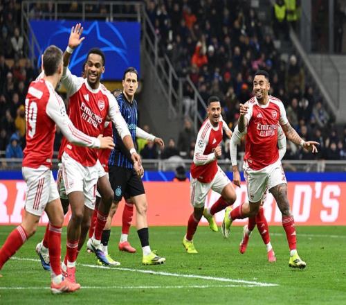 欧冠综述：阿森纳31全胜领跑+送国米3连败皇马61曼城巴黎爆冷