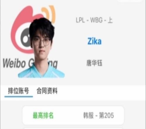 尘埃落定！OBGG网站更新WBG名单：上单Zika！